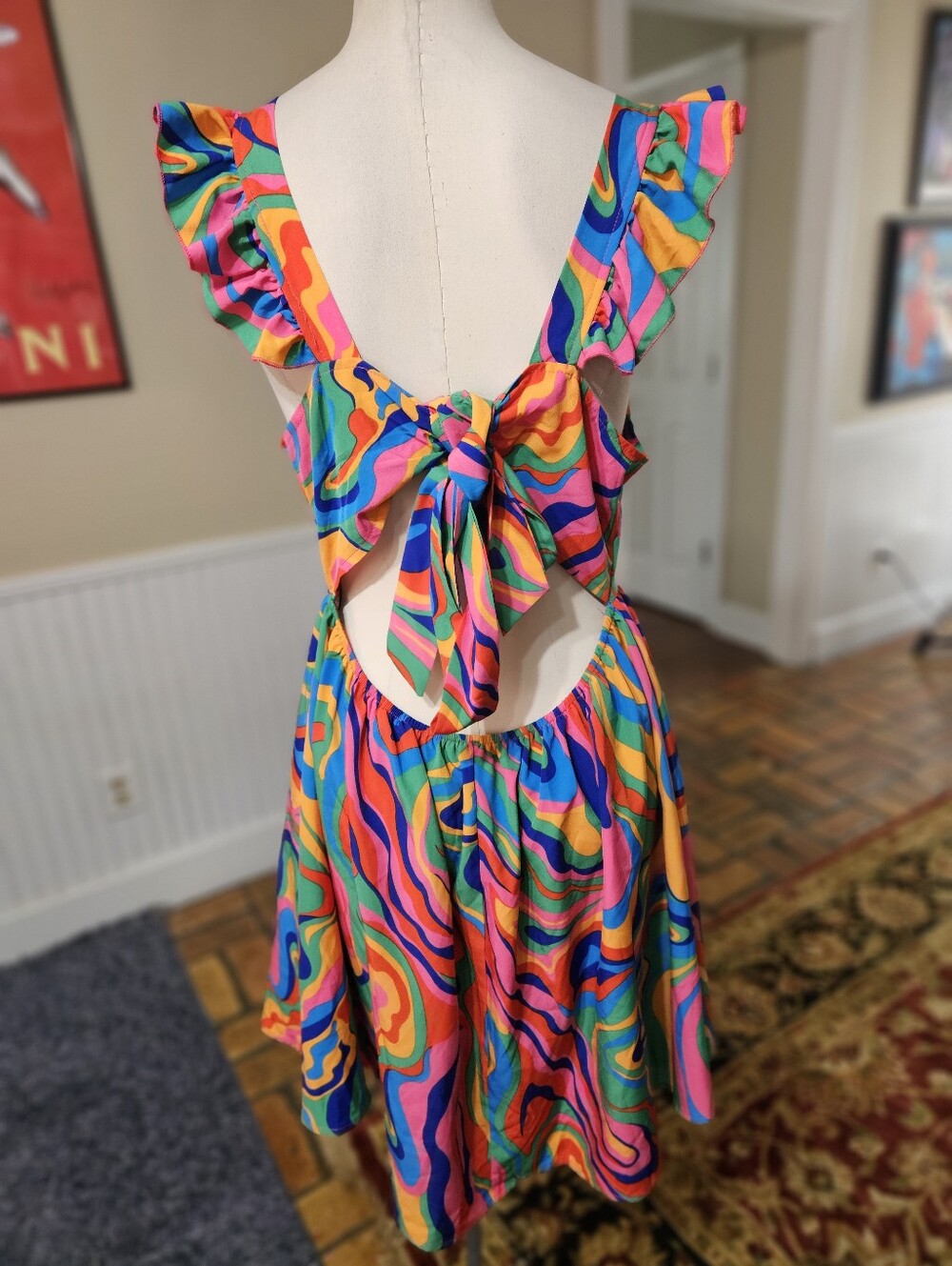 Shein Psychedelic Dress XL - Picture 3 of 4